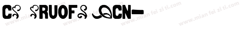 CanvaRuoFengCN字体转换