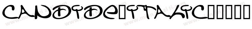 candide-italic字体转换