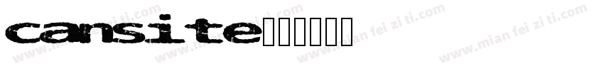 cansite字体转换