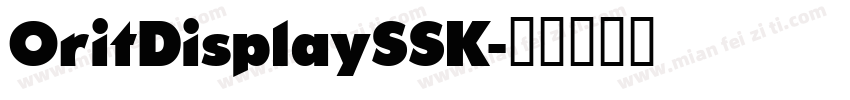 OritDisplaySSK字体转换