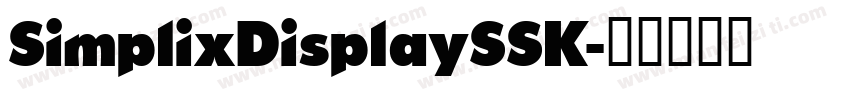 SimplixDisplaySSK字体转换