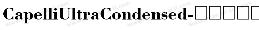 CapelliUltraCondensed字体转换