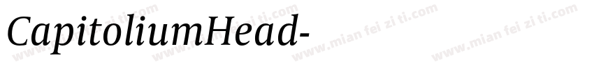 CapitoliumHead字体转换