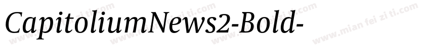 CapitoliumNews2-Bold字体转换