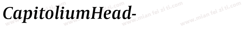 CapitoliumHead字体转换