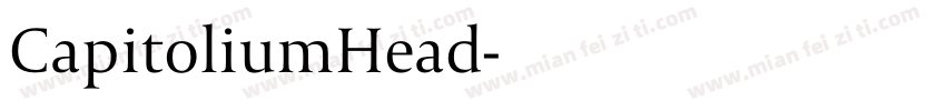 CapitoliumHead字体转换