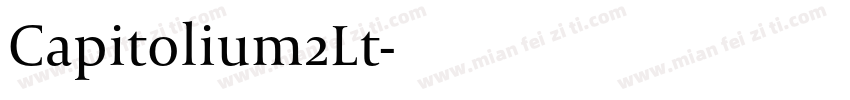Capitolium2Lt字体转换