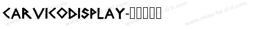 CARVICODISPLAY字体转换