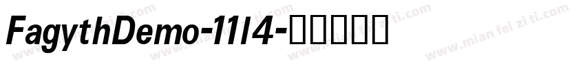 FagythDemo-11l4字体转换