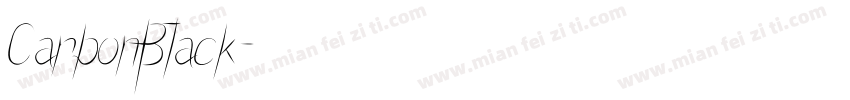 CarbonBlack字体转换