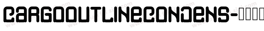 CargoOutlineCondens字体转换