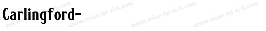 Carlingford字体转换