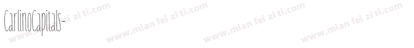 CarlinoCapitals字体转换