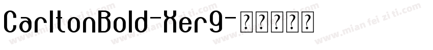 CarltonBold-Xer9字体转换