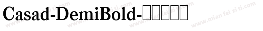 Casad-DemiBold字体转换