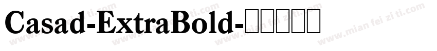 Casad-ExtraBold字体转换