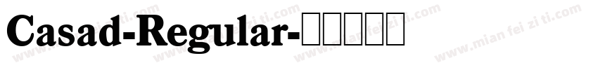 Casad-Regular字体转换