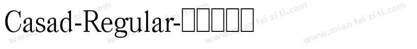 Casad-Regular字体转换