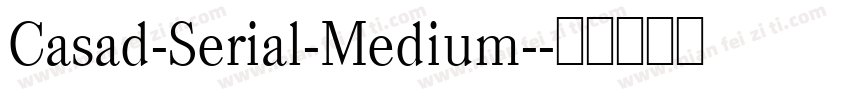 Casad-Serial-Medium-字体转换