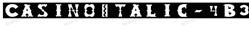CasinoItalic-4B32l字体转换