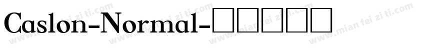 Caslon-Normal字体转换