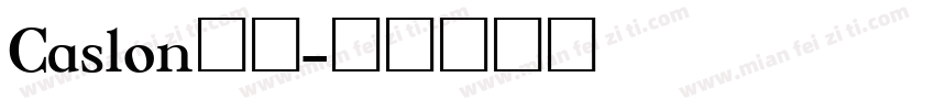 Caslon字体字体转换