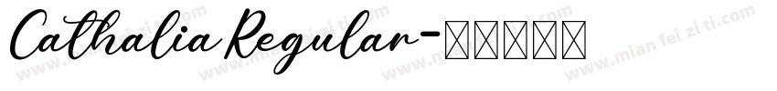 CathaliaRegular字体转换