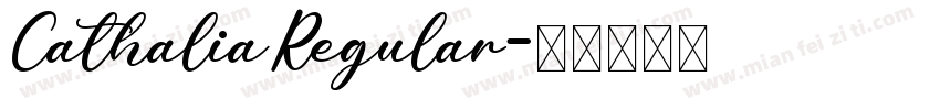CathaliaRegular字体转换