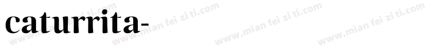 caturrita字体转换