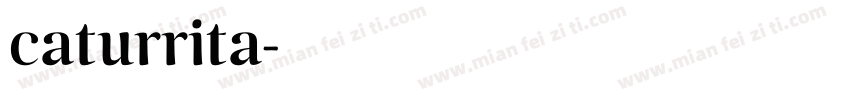 caturrita字体转换