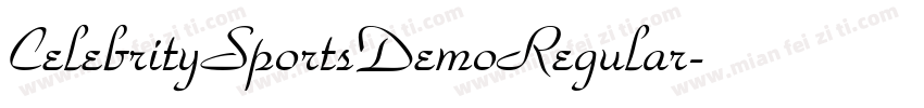 CelebritySportsDemoRegular字体转换