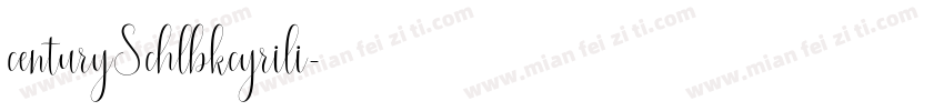 centurySchlbkcyrili字体转换