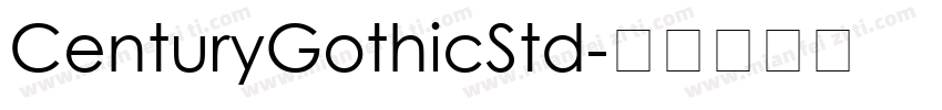 CenturyGothicStd字体转换