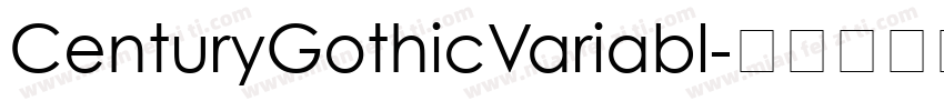 CenturyGothicVariabl字体转换