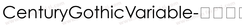 CenturyGothicVariable字体转换