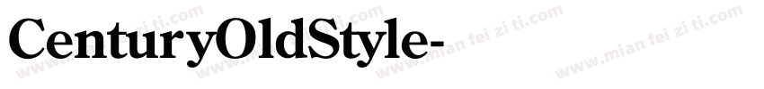 CenturyOldStyle字体转换