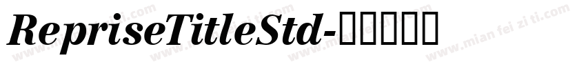 RepriseTitleStd字体转换