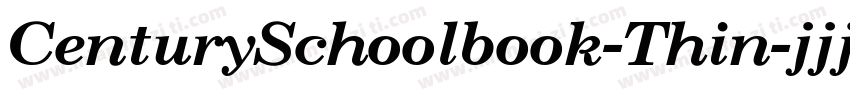 CenturySchoolbook-Thin字体转换