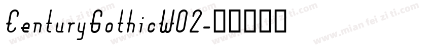 CenturyGothicW02字体转换