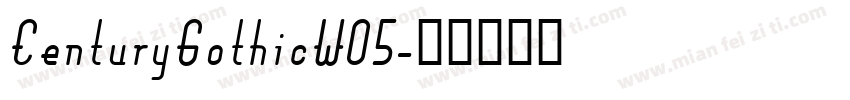 CenturyGothicW05字体转换