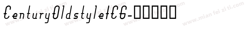 CenturyOldstyleICG字体转换