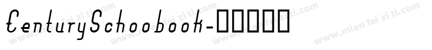CenturySchoobook字体转换