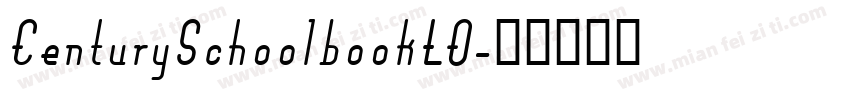 CenturySchoolbookLO字体转换