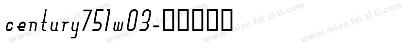 century751w03字体转换