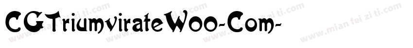 CGTriumvirateW00-Com字体转换