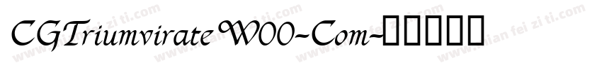 CGTriumvirateW00-Com字体转换