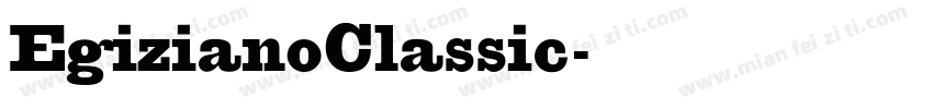 EgizianoClassic字体转换