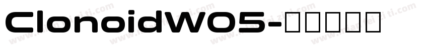 ClonoidW05字体转换