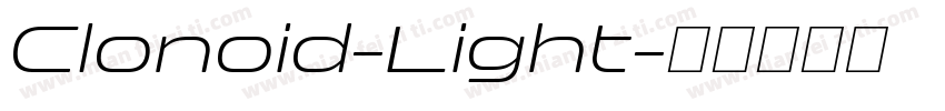 Clonoid-Light字体转换