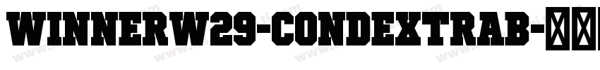 WinnerW29-CondExtraB字体转换